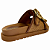 (Z6619-31286)Sandália Flatform Tiras Tramadas Fivelas Douradas  Natural - Imagem 4