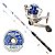 Kit Pesca Vara 1,50m Molinete Marine Sports 3 Rolamentos - Imagem 1