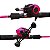 kit Pesca Feminino Rosa Pink Vara e Carretilha 11 Rolamentos - Imagem 3