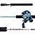 Kit Pescaria Carretilha Lancer 5000+Vara New Diamond - Imagem 3
