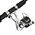 Molinete de Pesca de Grafite 3 Rolamentos Maruri com Linha Monofilamento Max Force 100m - Imagem 4