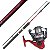 Kit de Pesca Profissional Pesqueiro Vara 40lb+ Molinete 4000 - Imagem 2