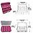 Maleta Arqplast Rosa 2 bandejas Articuladas Com Divisórias + Estojo Box Rosa - Imagem 2