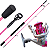 Kit de Pesca Feminino Rosa Vara Maruri 20lb + Molinete Harpoon 3 Rol - Imagem 3
