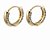 Brinco Folheado 18k com Zirconia Lateral - Imagem 1