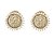 Brinco Folheado 18k Circulo em Zirconia - Imagem 1