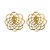 Brinco Folheado 18K Mandala Flor - Imagem 2