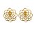 Brinco Folheado 18K Mandala Flor - Imagem 1