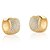 BRINCO FOLHEADO 18K ARGOLA EM ZIRCONIA - Imagem 2