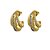 BRINCO FOLHEADO 18K C/ FAIXAS EM ZIRCONIA - Imagem 1