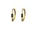 BRINCO FOLHEADO 18K ARO C/ ZIRCONIA - Imagem 1