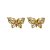 BRINCO FOLHEADO 18K BORBOLETA C/ ZIRCONIA - Imagem 4