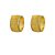 BRINCO FOLHEADO 18K  TRABALHADO C/ FAIXA EM ZIRCONIA - Imagem 4