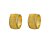BRINCO FOLHEADO 18K  TRABALHADO C/ FAIXA EM ZIRCONIA - Imagem 1