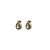 Brinco Folheado 18k gota zirconia - Imagem 1