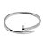 BRACELETE EM RODIO LISO 2 VOLTAS PREGO - Imagem 1