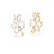 BRINCO FOLHEADO 18K  GOTA/OVAL/REDONDO/NAVETE 36MM - Imagem 1
