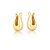 BRINCO FOLHEADO 18K ARGOLA LISOCURVO OVAL - Imagem 1