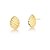 Brinco Folheado 18K Trabalhado Croissant P - Imagem 4