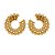 BRINCO BAN. DOURADO LISO BOLA 3 VOLTAS CURVO 38MM (CURINGA) - Imagem 1
