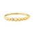 BRACELETE BAN. DOURADO CRAV. ZIRC  BRANCA FRENTE BOLA - Imagem 1