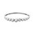 BRACELETE BAN. A RODIO CRAV. ZIRC BRANCA FRENTE BOLA - Imagem 1
