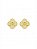 BRINCO FOLHEADO 18K FLOR VAZADA - Imagem 1