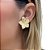 Brinco Folheado 18k  Flor - Imagem 1