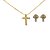 Conjunto Folheado 18k Cruz em Zirconia - Imagem 1