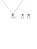 Conjunto Folheado 18k  Laço  em Zirconia - Imagem 1