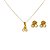 Conjunto Folheado Infantil 18k  com Perola - Imagem 1