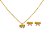 Conjunto Folheado 18k Laço em Zirconia - Imagem 1