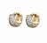 Argola Folheado 18k Arinho com Zirconia Frontal - Imagem 7