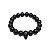 Pulseira Murano Italiano Caveira Black [esferas foscas] - Imagem 4