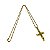 Colar Crucifixo Duplo alto Relevo Gold [aço Premium] - Imagem 4