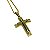 Colar Crucifixo Duplo alto Relevo Gold [aço Premium] - Imagem 3