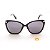 Óculos de Sol Feminino Quadrado com Gatinho Acetato Preto - Imagem 2