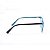 Armação para Óculos de Grau Acetato Azul Marinho com Azul Turquesa Retangular - Imagem 5