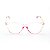 Armação para Óculos de Grau Feminino Acetato Transparente Rosa Claro - Imagem 1