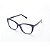 Armação para Óculos de Grau Gatinho Ovalado Acetato Preto - Imagem 2