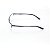 Armação para Óculos de Grau Retangular Acetato Preto Fio de Nylon - Imagem 4