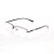 Armação para Óculos de Grau Masculino Retangular Metal Cinza Grande - Imagem 3