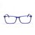 Armação para Óculos de Grau Masculina Retangular Acetato Azul Escuro - Imagem 1