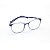 Armação para Óculos de Grau Redondo Acetato Masculino Azul Ciano - Imagem 3