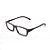 Armação para Óculos de Leitura Retangular Acetato Cinza Fosco - Imagem 3