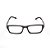 Armação para Óculos de Leitura Retangular Acetato Cinza Fosco - Imagem 2