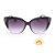 Óculos de Sol Feminino Quadrado Acetato e Lente Degrade Preto - Imagem 1