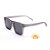 Óculos de Sol Masculino Acetato Cinza Transparente Fosco Lente Preta - Imagem 3