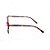 Armação para Óculos de Grau Quadrado Acetato Tartaruga Detalhe Rosa - Imagem 5