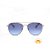 Óculos de Sol Feminino em Metal Prata Lente Azul Ponte Dupla Kipling - Imagem 1